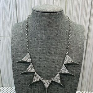 Vintage 90s choker with pavé crystals and spikes.
